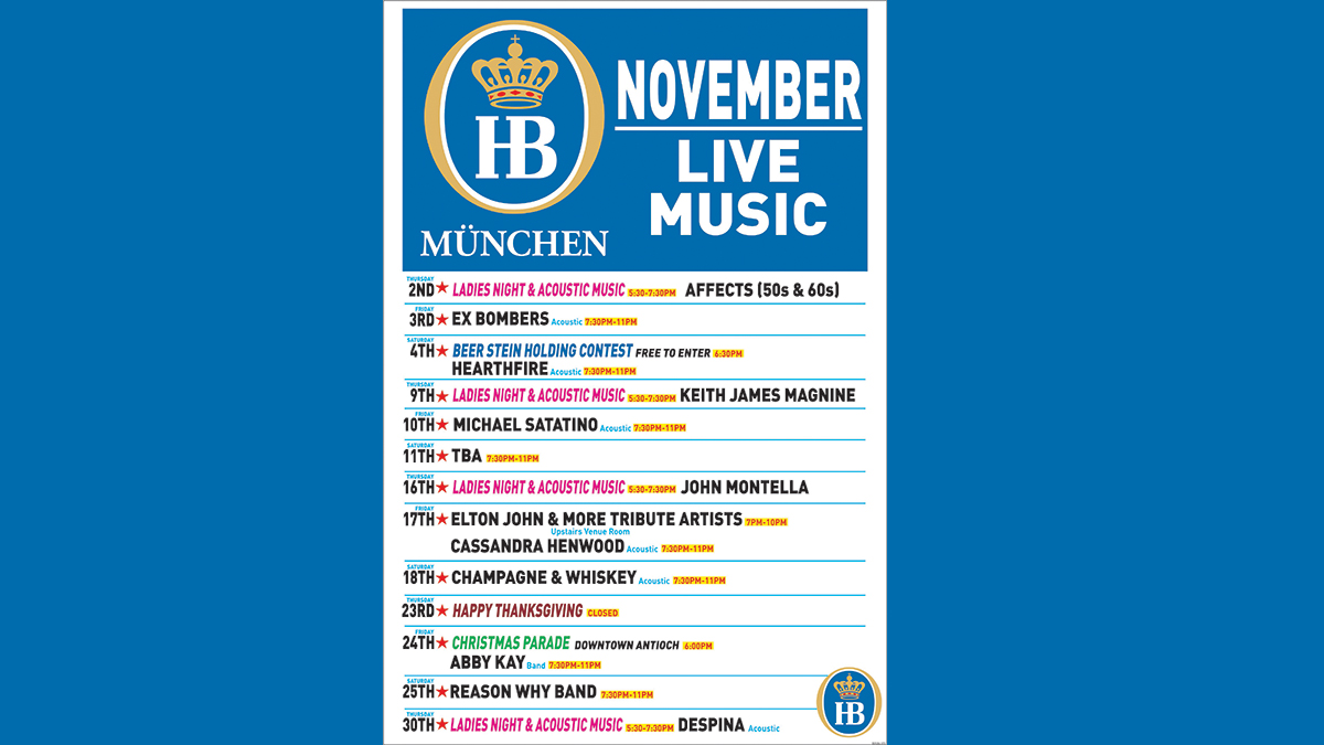 November Live Music at The Rivalry Alehouse
